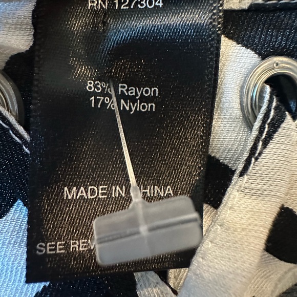 Ali Miles size Small zebra print button up in front lace up back long sl… - Picture 6 of 6